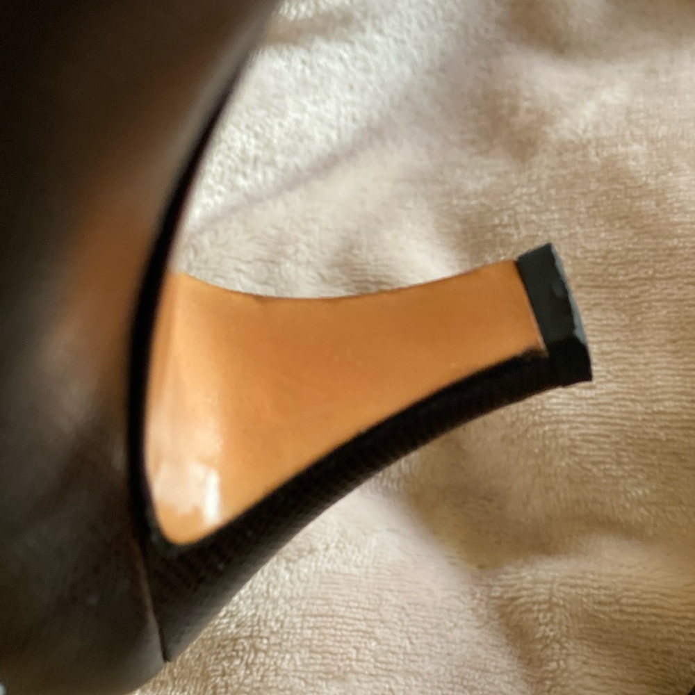 Salvatore Ferragamo brown heel 9 AAAA leather - Picture 10 of 14